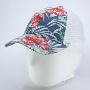 Custom Floral Hawaiian Cotton Twill Adjustable Snapback Baseball Caps Beach Trucker <b>Hats</b> for <b>Women</b> for <b>Summer</b> Vietnam <b>Hat</b> - Product Image 2