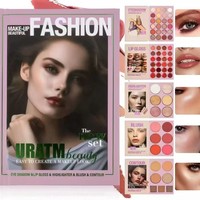 Palette de fards à paupières la plus vendue, 43 couleurs, maquillage imperméable, fini mat, palette de fards à paupières en poudre minérale, livre de cosmétiques