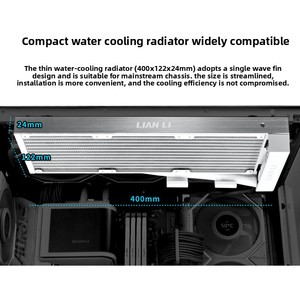 Refroidisseur d'eau pour processeur tout-en-un <span class=keywords><strong>Lian</strong></span> <span class=keywords><strong>Li</strong></span> Stealth Flow 2e génération avec écran OLED incurvé 360ARGB pour boîtier d'ordinateur - Product Image 4