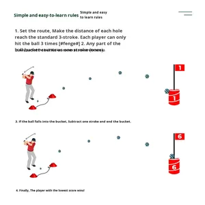 Set di secchi da spiaggia per Pickleball portatili esclusivi in plastica per giocare a <span class=keywords><strong>Golf</strong></span> e scheggiatura - Product Image 4