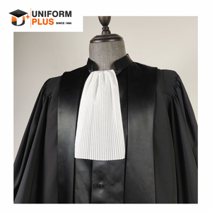 Tenue de Cérémonie Juridique Traditionnelle pour Juge, Avocat, Solliciteur – <span class=keywords><strong>Jabot</strong></span>, Bavoir, Col, Cravate de Cou Cérémonielle pour Robe et Toge - Product Image 1
