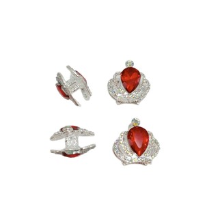 Double-Sided Alloy <b>Crown</b> Crystal Keychain DIY Jewelry Accessory With Synthetic Crystals Portable Spring 2025 Jinhua Origin - Product Image 5