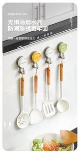 Wholesale Suction Cup <b>Hook</b> Strong Vacuum No Punching Adhesive <b>Towel</b> Rack Kitchen Bathroom Wall Marks Movable - Product Image 5