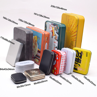 Boîte Métallique Rectangulaire Personnalisée en Étain Gaufré avec Charnières, Idéale pour Chocolats, Bonbons, Menthes, Bijoux, Électronique