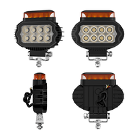 DXZ 55C-FS-T3 Luz de Advertencia LED de Alta Luminosidad 18W 6500 Lúmenes Multimodo Estroboscópica y de Inundación 9-36V 5.5 Pulgadas para Montacargas y Vehículos Todoterreno