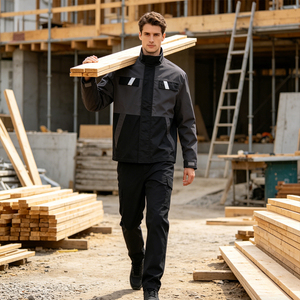 Chaqueta Transpirable para Hombre, Uniforme de Trabajo para Mensajería, Ropa de Trabajo Resistente, Ropa de Seguridad Elástica para Construcción, Ropa de Seguridad Personalizada para Exteriores - Product Image 1