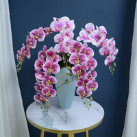 Orchidées artificielles en gros d'usine, fleurs imprimées en 3D en latex au toucher réel, pour décoration de mariage, maison et jardin