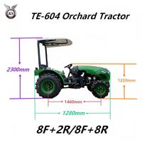 Tractor de Pista Superestrecha de 25-60 HP, Automático, con Tracción en las 4 Ruedas y Transmisión por Engranajes, Apto para Huertos y Zonas Montañosas, con Excelente Relación Calidad-Precio