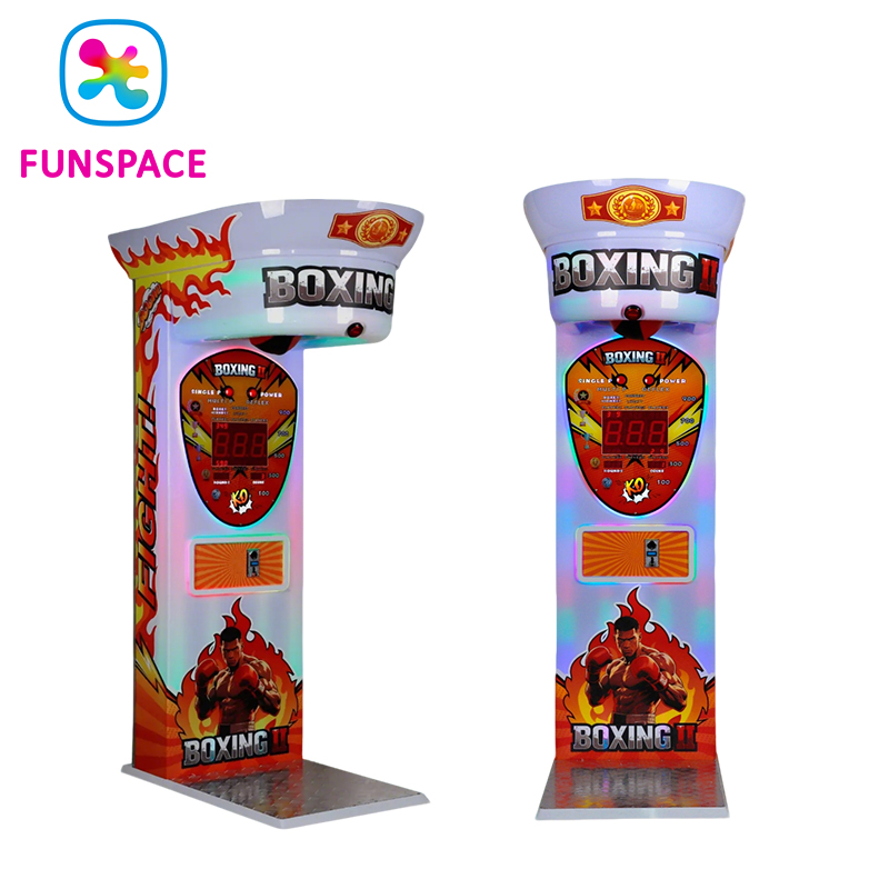 Indoor Game Room Amusement Gaming New Design Vacuum Forming Version Coin Operated Arcade Punch Boxing Machine