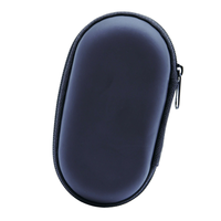 Tas EVA Kecil Portabel, Solusi Penyimpanan Tahan Air, Earphone, Kabel Data, Power Bank, Tas Khusus, Hitam, untuk Berkemah