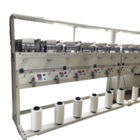 Máquina de bobinado de hilo de 6 cabezales, máquina de bobinado de 6 conos, 6 husillos, máquina de bobinado de hilo de coser