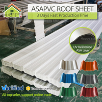 Tuiles modernes en PVC résistant à la chaleur ASA Feuilles de toiture ondulées en résine synthétique de forme carrée pour la construction de maisons et d'entrepôts