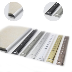 Profilés en aluminium argenté pour coins <span class=keywords><strong>de</strong></span> mur en céramique, garnitures métalliques <span class=keywords><strong>quart</strong></span> <span class=keywords><strong>de</strong></span> cercle <span class=keywords><strong>de</strong></span> Foshan, pour bordure <span class=keywords><strong>de</strong></span> carrelage - Product Image 1