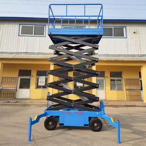 Plateforme de travail mobile élévatrice hydraulique électrique à ciseaux de 6 m/8 m/10 m/12 m/14 m pour la <span class=keywords><strong>construction</strong></span>, fabriquée en Chine - Product Image 3
