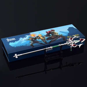 Légende de <span class=keywords><strong>Zelda</strong></span>, lance légère à échelle réduite, 29 cm, coffret cadeau de festival, artisanat tout en métal, couteau personnalisé, modèle de pistolet, épée, hache, <span class=keywords><strong>prix</strong></span> de gros - Product Image 5
