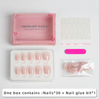 Ongles en gel souple de qualité supérieure, durables, aspect naturel, 30 pièces, 15 tailles, personnalisables, luxueux, réutilisables, écologiques, pour usage quotidien
