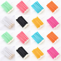 Pinceau à lèvres floqué jetable en gros, applicateur de brillant à lèvres, baguette de maquillage pour gloss la moins chère