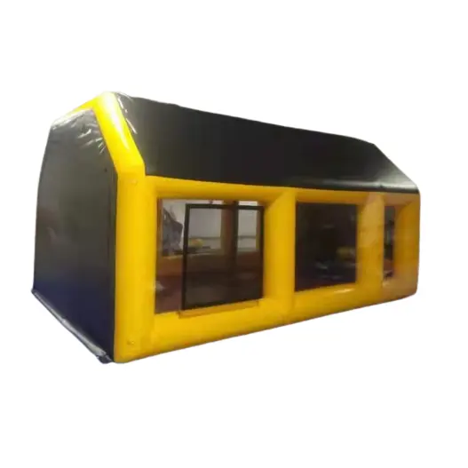Outdoor Portable car wash booth 6*3*2.5m/20*10*8.2ft inflatable auto spray paint booth car painting room for sale
