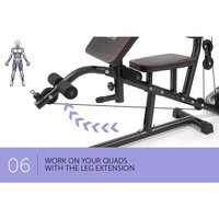 Équipement de musculation multifonctionnel MaibuFit 7080W pour la maison avec contrepoids de 100 lb pour l'entraînement de force et l'exercice