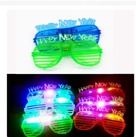 Lunettes à LED lumineuses clignotantes, accessoires de fête pour Halloween, Noël, Nouvel An, Rave, Club, Cosplay