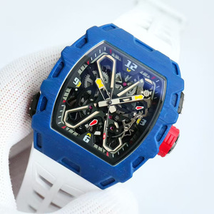 Montre-bracelet multifonctionnelle pour homme, étanche, avec mouvement squeletté, bracelet en caoutchouc, de qualité luxueuse et d'un style charmant. - Product Image 2