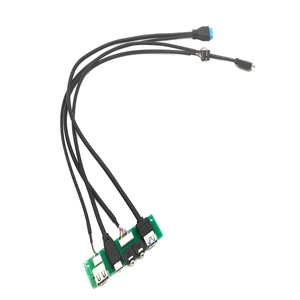 Maoye MY9225คุณภาพสูง USB2.0 + USB3.0 10Gbps ชาร์จเร็ว3A แจ็คเสียง HD แจ็คพีวีซีชุบดีบุกตัวนำทองแดงคอมพิวเตอร์ - Product Image 4