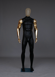 Mannequin Homme Grande Taille en Plastique, Corps Entier Musclé avec Tête, en Position Debout pour Présentation de Vêtements - Marque Shining Star - Product Image 2