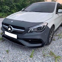 Pare-chocs de voiture pour Mercedes Benz W117 CLA 2013-2018 année facelift CLA45 modèle avec pare-chocs grilles tuyaux de diffuseur arrière