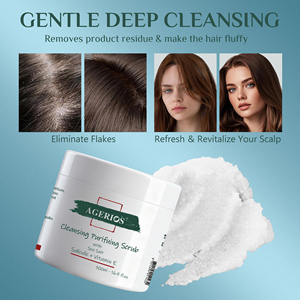Gommage hydratant pour le cuir chevelu au sel marin et à la glycérine, vitamine E, prévient la sécheresse et les irritations, favorise une croissance capillaire plus saine, <span class=keywords><strong>shampoing</strong></span> - Product Image 6