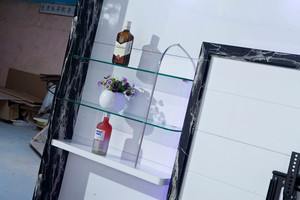 Thiết kế hiện đại sang trọng nhà gỗ LED Treo Tường TV Tủ nối dài bằng gỗ nội thất phòng khách đơn vị hiển thị - Product Image 3