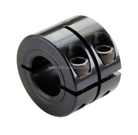 Collier de blocage d'arbre de moteur de serrage monobloc en acier oxyde noir double large personnalisé