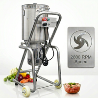 Restaurant Commerciële Automatische Fruit- & Groenteverwerker 32L RVS Hoge Snelheidsmotor Scherpe Duurzame Mesjes