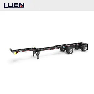 Luen esqueleto tri-eixo 40ft semi reboque recipiente chassi esqueleto caminhão esqueleto