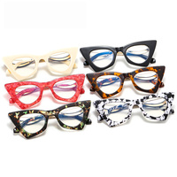 Lunettes optiques œil de chat pour femmes avec lentilles de prescription mode petites montures montures de lunettes transparentes