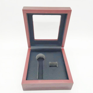 Wooden <b>Box</b> Display Case For Jewelry Ring Trophy Modern Simple Style Composite <b>Material</b> Gift Packaging <b>Storage</b> <b>Box</b> - Product Image 5