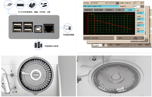 WISDOM Équipement clinique vétérinaire ES-103 Analyseur de sang <span class=keywords><strong>semi</strong></span>-automatique Écran tactile Inspection industrielle pour animaux de compagnie Alimentation électronique - Product Image 6