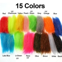 Serti Slinky Fiber Flash Synthétique Streamer Fibres Mouche Attachant Matériel pour Minnow Streamer Bucktail Jig Mouches Truite Leurre