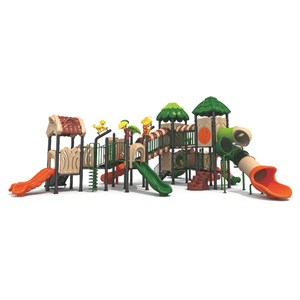 Aire de jeux pour enfants sur mesure, thème jungle tropicale, multi-tours, <span class=keywords><strong>avec</strong></span> tunnel tubulaire et plusieurs toboggans, pour l'extérieur - Product Image 5