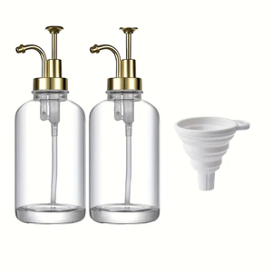 زجاجة زجاجية مخصصة من موزع شراب القهوة مع غطاء زيت وموزع للخل - Product Image 2