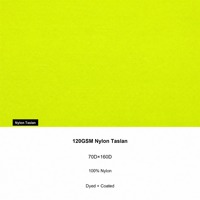 Tissu Oxford 100% Nylon (Revêtement Taslon 290T) 70D*160D 120gsm, Tissu Ripstop Tissé Résistant à l'Eau pour Tentes
