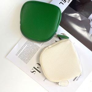 Portable Faux Leather Mini Wallet Zippered Coin Pouch Fashionable Soft Coin <b>Purse</b> Wallet Earphone Storage - Product Image 3