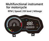 Harga Pabrik Terlaris Speedometer Digital Motor 12V Cocok untuk ITALIKA 150Z 150SZ 170Z 170SZ