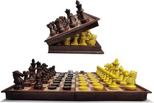 Từ <span class=keywords><strong>3</strong></span>-in-<span class=keywords><strong>1</strong></span> Cao Cấp Có Thể Gập Lại Xách Tay Hội Đồng Quản Trị Trò Chơi Thiết Lập Du Lịch Cờ Cờ Cờ <span class=keywords><strong>Backgammon</strong></span> Nhựa Mdf Miếng Cho Người Lớn - Product Image 4