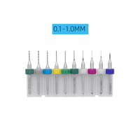 Kit de Brocas para Placas de Circuito Impreso, Broca de Acero de Tungsteno Mini, Se Utiliza para Limpiar las Boquillas de Impresoras 3D, para Placas de Circuito e Impresión 3D