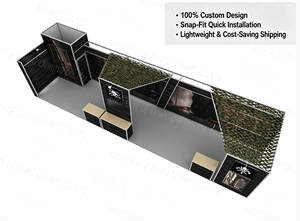Stand <span class=keywords><strong>d</strong></span>'exposition modulaire en tissu tendu avec éclairage LED rétroéclairé, stand <span class=keywords><strong>d</strong></span>'exposition portable pour événement <span class=keywords><strong>d</strong></span>'exposition - Product Image 2