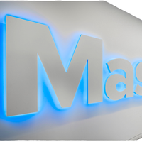 Enseigne LED personnalisée en acier inoxydable 3D rétroéclairée, lettres LED 3D, enseigne lumineuse en métal, signalétique de magasin