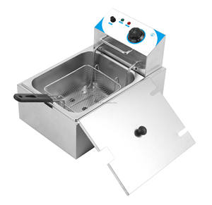 Suministros comerciales para restaurantes Estación de freidoras eléctricas de mesa y botes de patatas fritas para pollo frito - Product Image 3