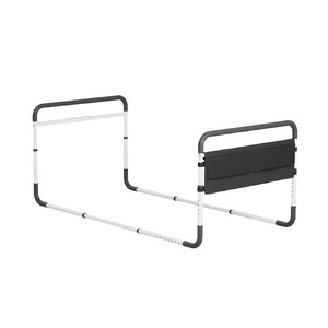 <b>Bedside</b> Handrails For Bed Safety With <b>Storage</b> Pockets No Drilling Required 165cm Length White Color - Product Image 5