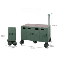 Chariot de courses pliable en plastique, chariot de pique-nique portable, chariot de courses pliable, table, haute qualité, multi-scénarios, gain de place