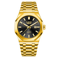 LIGE 89181 Sport Wasserdichte Relogio Herrenuhren Luxuriöse Leuchtende Quarzuhr Reloj Business-Armbanduhr